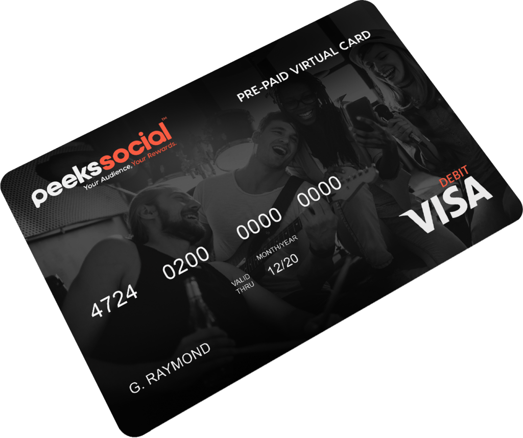 A Complete Guide To Your Peeks Social Virtual Debit Card Peeks Social